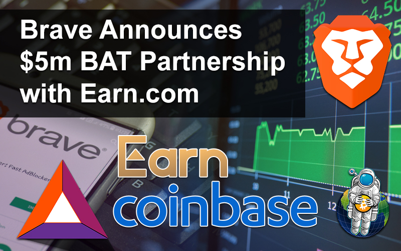 Brave Announces $5m BAT Partnership with Earn.com