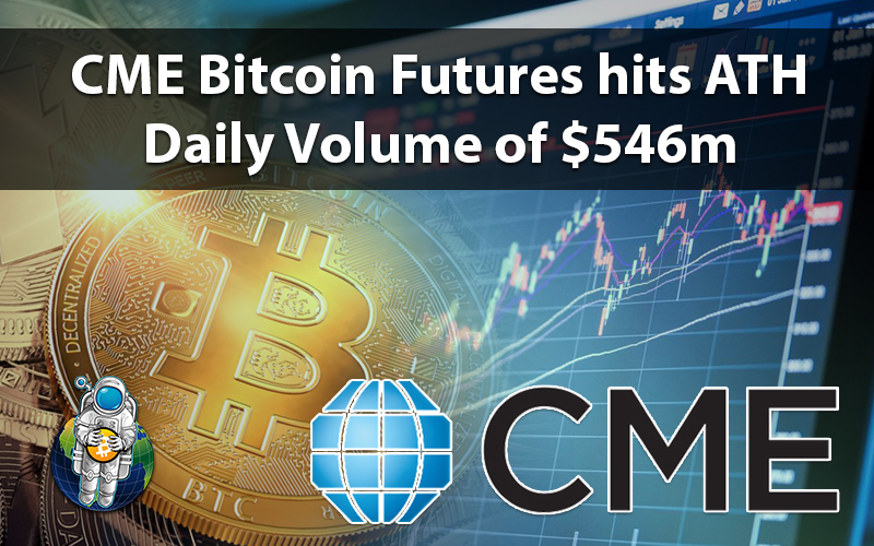 CME Bitcoin Futures hits ATH Daily Volume of $546m