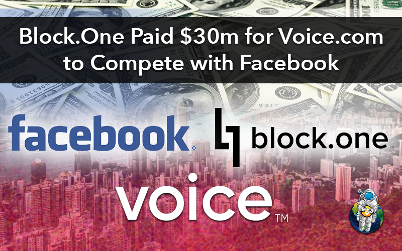 Block.One Paid $30m for Voice.com to Compete with Facebook