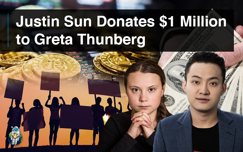 Justin Sun Donates $1 Million to Greta Thunberg