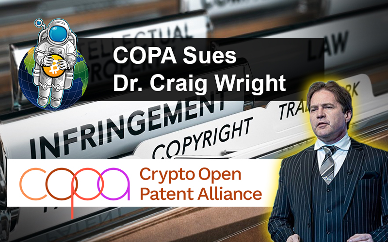 COPA Sues Dr. Craig Wright